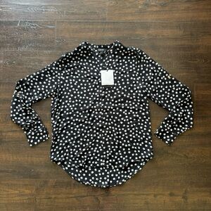 DKNY Dark Arts Long Sleeve Top Size XS Women